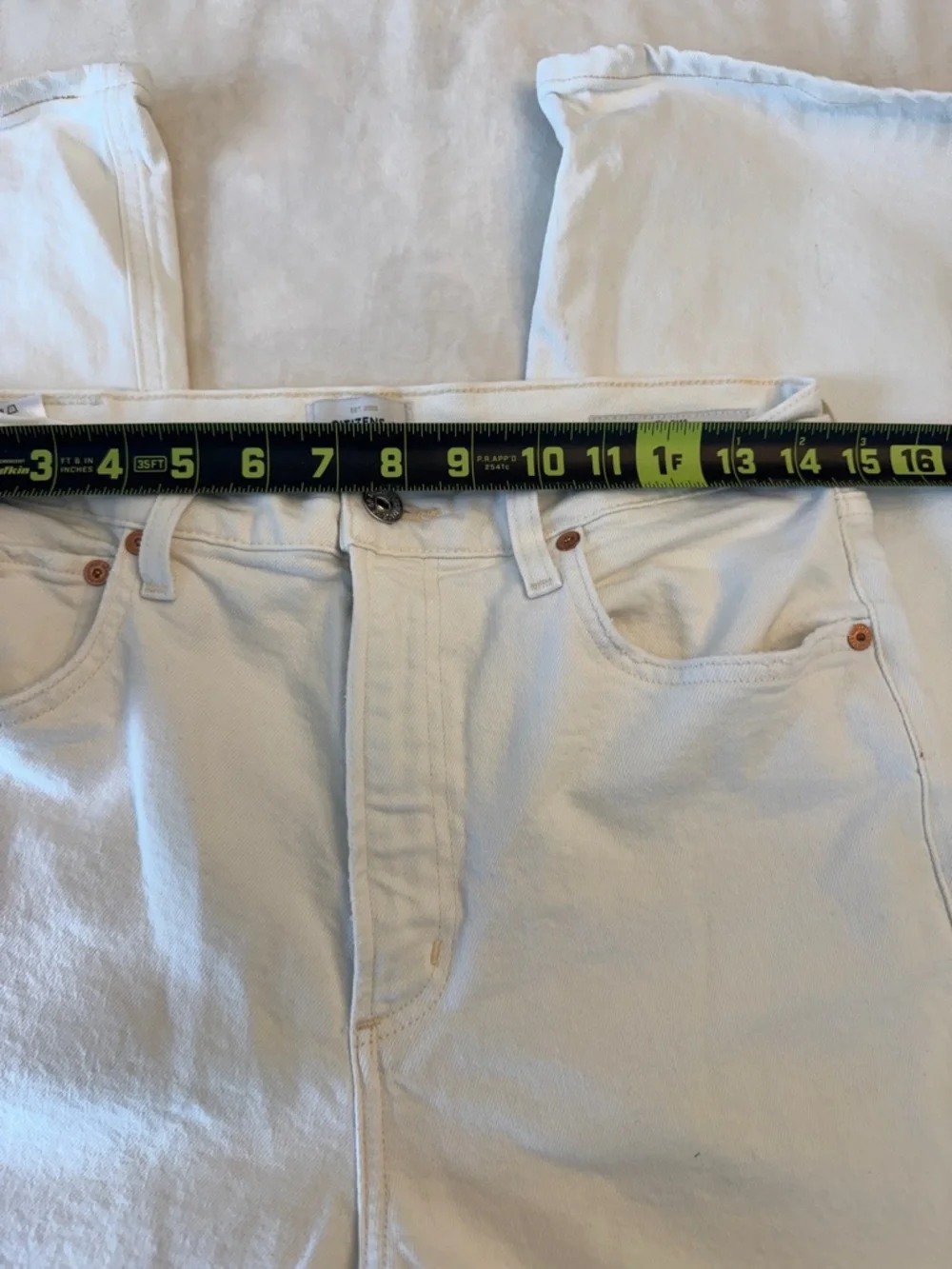 Citizens Of Humanity Paloma White High Rise Wide Leg Jeans, sz 28 - Picture 6 of 15